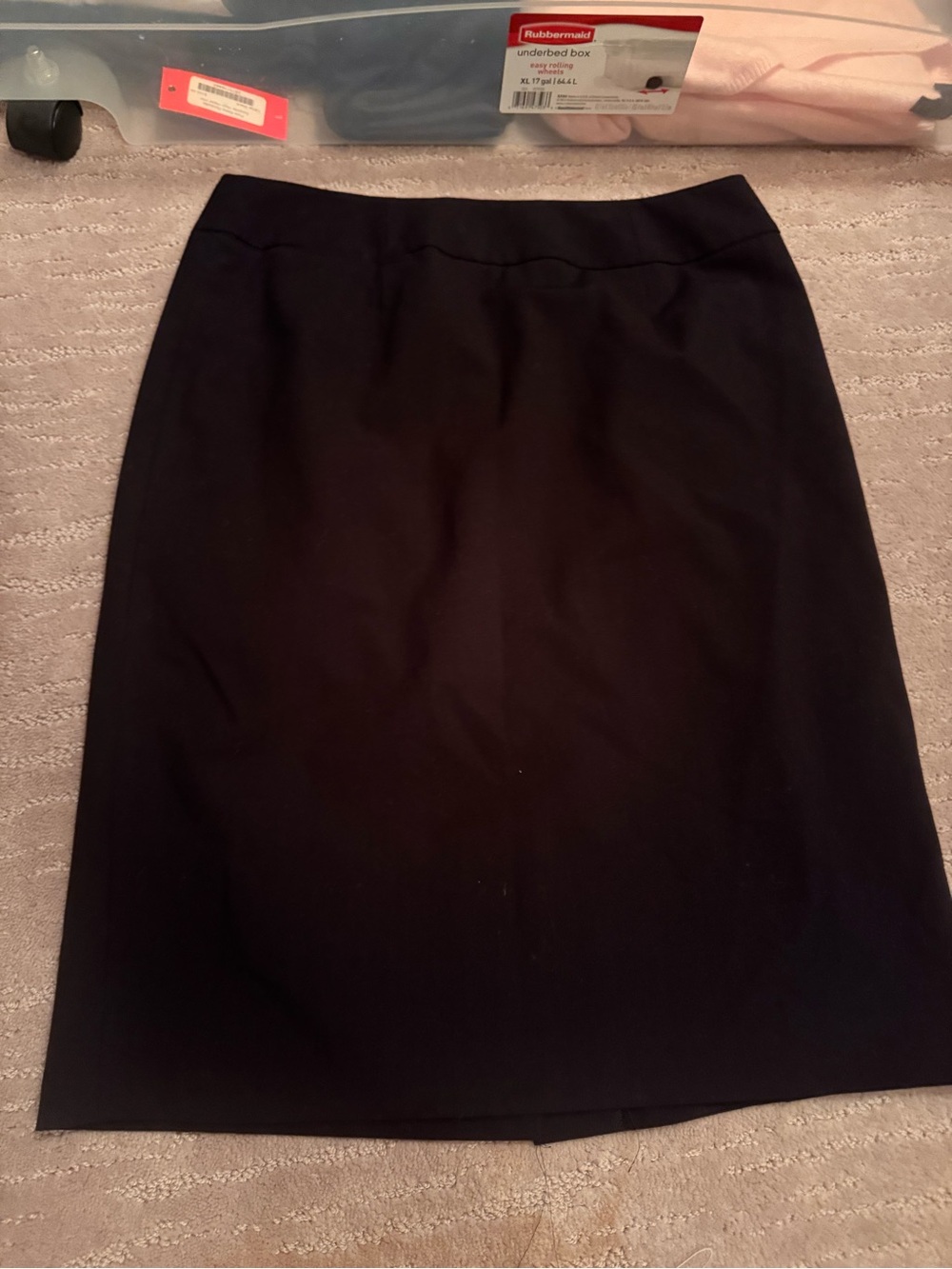 Calvin Klein Black Tailored Pencil Skirt
